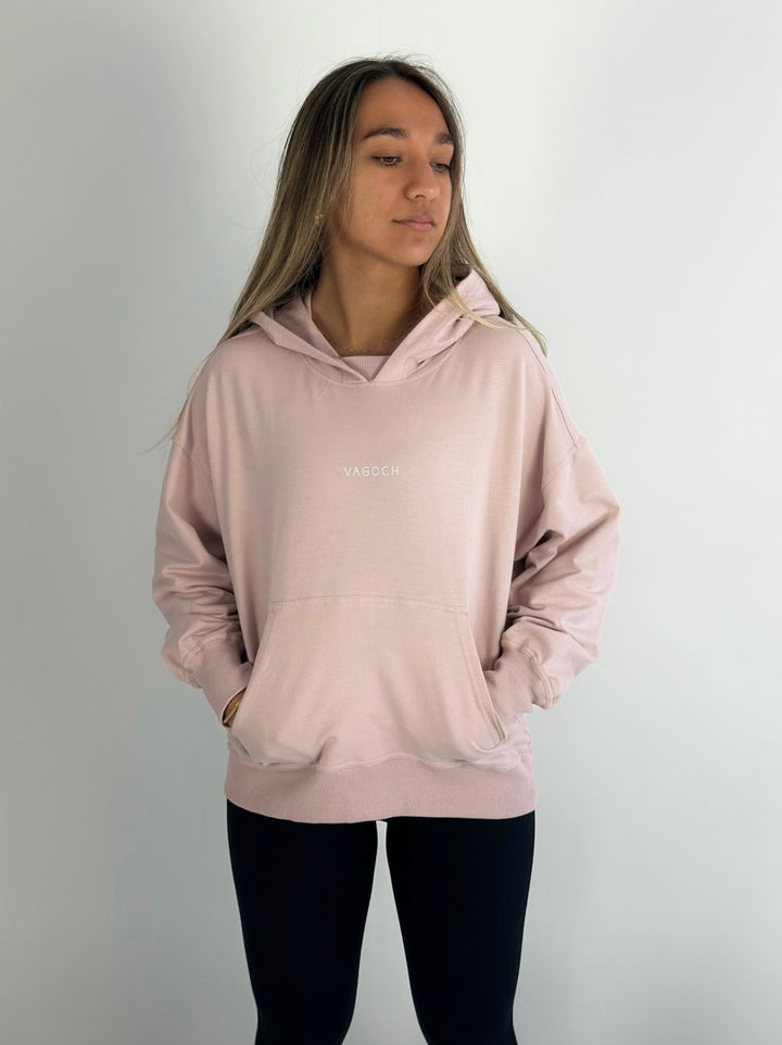 Polerón gorro rosado