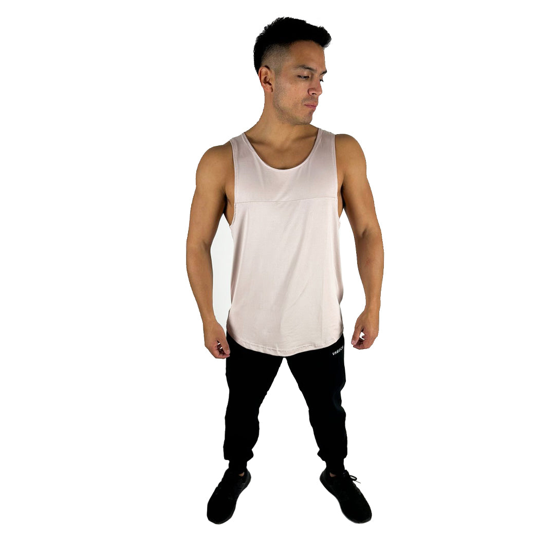 Polera Tank Aero beige