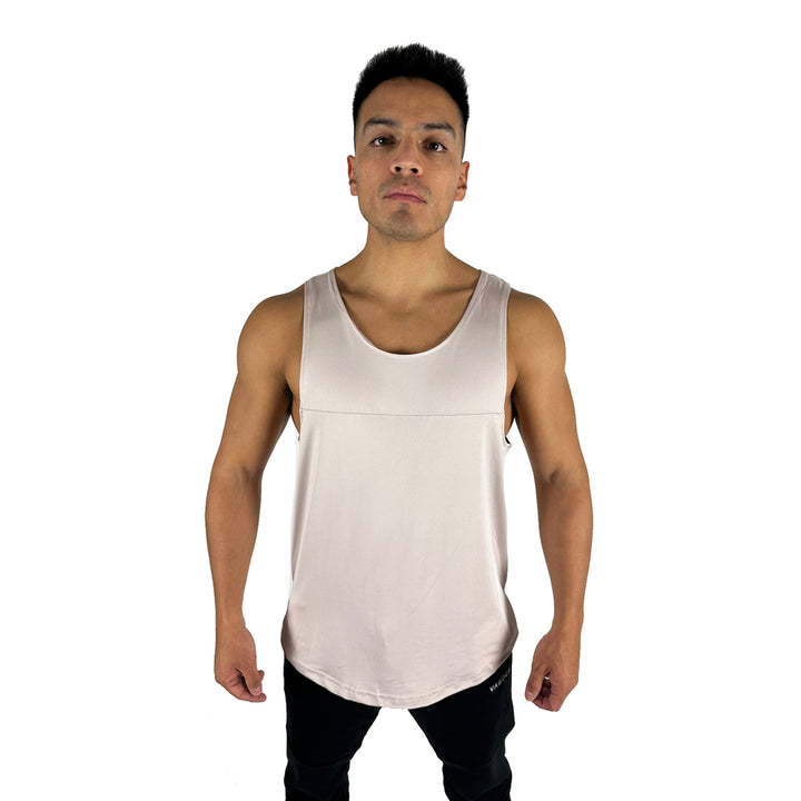 Polera Tank Aero beige